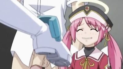 Makai Tenshi Jibril 2 - Japanese teen gets two hard cocks in HD hentai porn