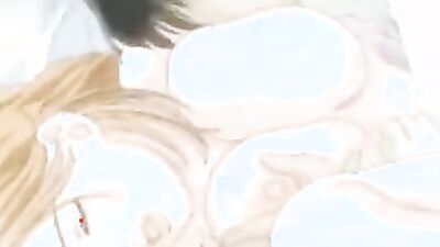 Watch me cum hard with my hubby while he strokes my big tits and sucks my mature pussy in this cartoon cumshot video