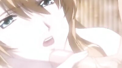 Big-titted babe gives mind-blowing head and swallows cum in cartoon hentai