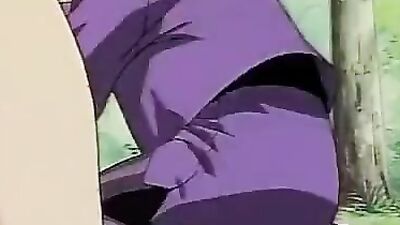 Full-length anime sex cartoon with busty brunette & glasses-wearing babe getting rammed hard