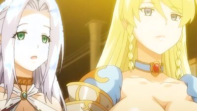 Hot anime princess and queen get pounded hard in a wild threesome