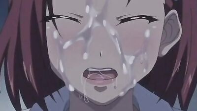 Watch as the schoolgirl with big tits gets her pussy filled by an old man's cumshot in a cartoon hentai
