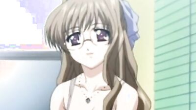 Check out this hentai babe with massive tits giving her BF a deep blowjob in cartoon style!