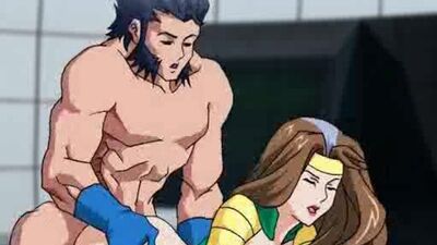 Watch this hentai porn as a sexy Rogue from X- elusive gets pounded by a models from Marvelous!