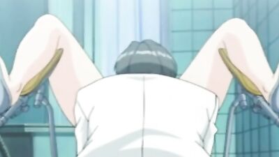 Brunette nurse gets blindfolded & forced to eat her way to orgasm
