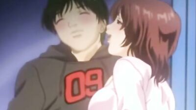 Watch this cartoon Asian babe give a hot handjob and get showered with cum