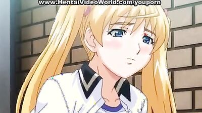 Asian teen schoolgirl joins in for a wild threesome in cartoon porn