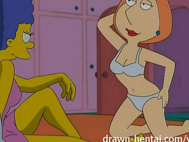 Lesbian Cartoon Bondage Marge Simson - Lesbian Hentai - Marge Simpson and Lois Griffin - CartoonPorn.com