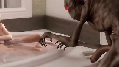 Watch this blonde bombshell take on a monstrous Boogeyman in 3D fantasy action