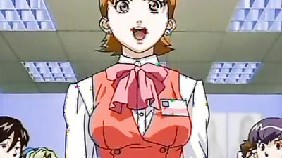 Hardcore office sex with a hot blonde anime babe
