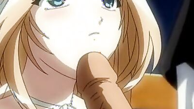 Blonde anime chick gets her booty filled with jizz after intense oral and titfucking action