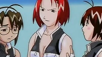 Anime babe in glasses gets rammed hard in hot sex cartoon