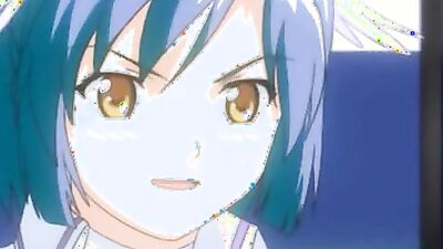 Watch this horny dude pound his girlfriend's big hentai tits until she cums