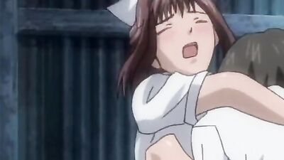 Japanese nurse goes wild with oral and anal sex outside