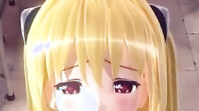 Naughty Hentai Teacher Gives Classroom Head