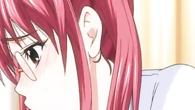 Naughty redhead schoolgirl rides hard cock in hot anime sex tape