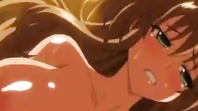 Redhead anime porn babe with big tits gets her mouth and pussy filled with cum