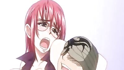 Watch this anime porn hentai babe with glasses get pounded hard