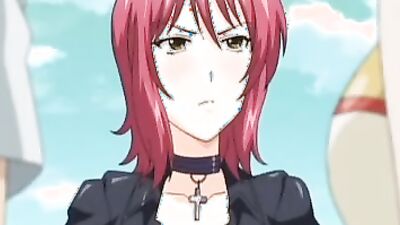 Watch this anime porn cartoon babe give a titjob to her man