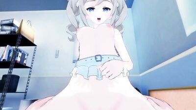Genshin Impact's tight petite body takes a rough POV pounding with cartoon sex