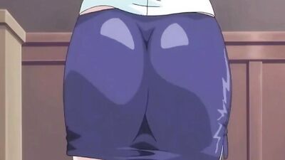 Horny teacher seduces busty student and pounds her hard in anime porn