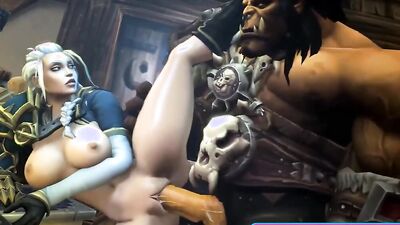 Watch these 3D cartoon babes with massive booties get pounded in 3D