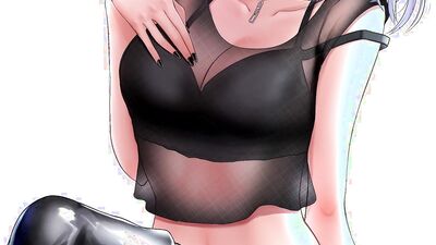 Watch this anime babe suck and tease her man's throbbing cock