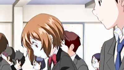 Watch this cute schoolgirl get pounded hard by her mate while getting a hot cumshot