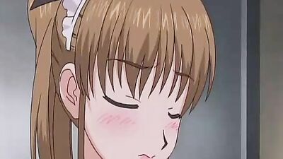 Watch this anime maid satisfy her thirst by giving a hot BJ to a lucky stud