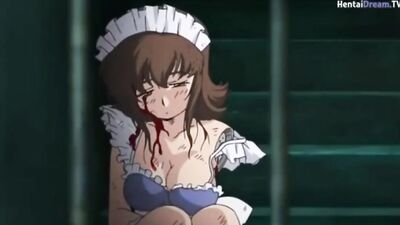 Watch this anime babe get destroyed by a sex machine in a wild orgy