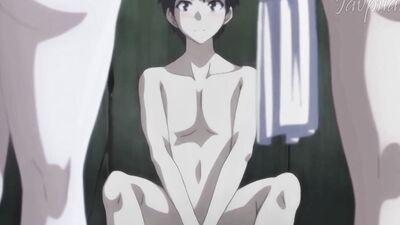 Watch this kinky anime porn with a big dicked cartoon babe getting her ass fingered and creampied