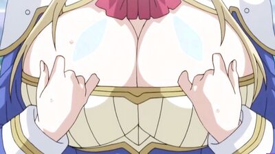 Anime babe's huge tits get squeezed & pounded by horny stud
