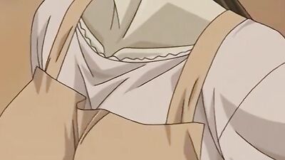 Big-titted anime babe takes hard cock and gets pounded in group sex