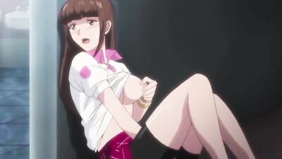 Watch this anime babe with massive tits take a huge dick in her mouth and suck it clean