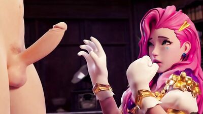 Check out these horny cartoon babes getting their big cocks in 3D!