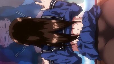 Kinky anime babe with glasses gets groped & fucked hard by a horny dude