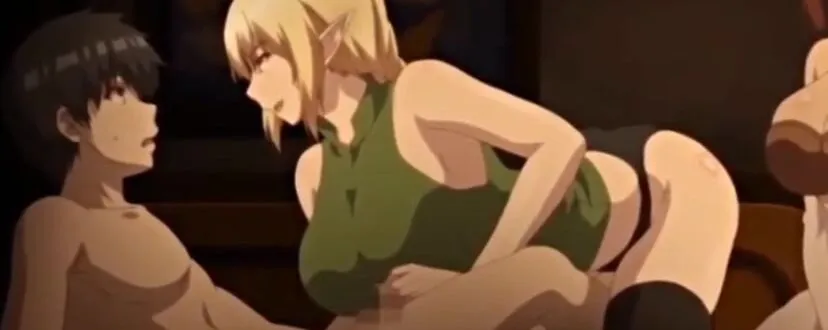 Anime hentai kissing