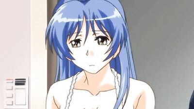 Horny stallion gropes and pounds busty Hentai chick's massive tits in a hentai porn video