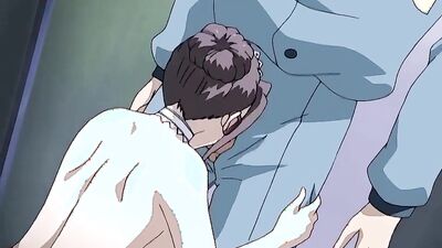 Watch this anime babe ride a hard cock with passion and get cumshot on her huge tits