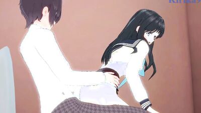 Check out this naughty anime babe getting drilled in a hot creampie scene!