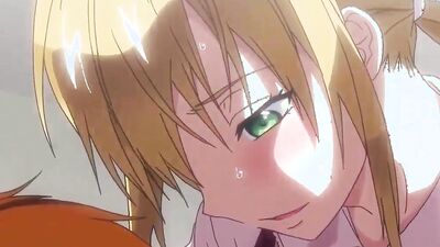 Blonde cutie seduced by stepbrother in steamy hentai cartoon