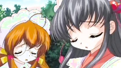 Horny Master fucks his sexy teen maids in a cartoon hentai