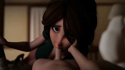 Aunt Cass goes wild with a wild 3D hentai party