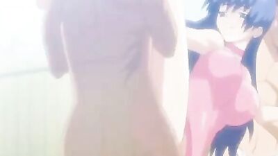 Check out this cartoon teen's sweetheart double penetration before enema action!