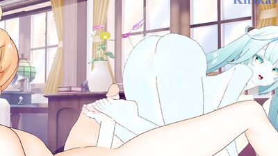 Genshin Impact Hentai - Sexy Aether and Faruzan have intense sex in the bedroom