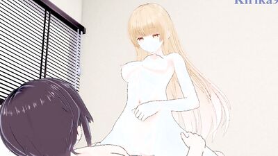 Mahiru Shiina and I have a steamy bedroom romp in front of Spoils Me Rotten Hentai - The Angel Next Door