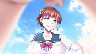 Petite H Game gets drenched in golden shower in HD anime porn