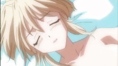 Watch this anime teen get her big tits and ass spit roasted in a wild orgy