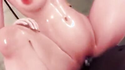 Big Tits Asian BBC gets her ass drilled in 3D Hentai with multiple cumshots