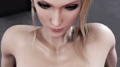 Scarlet's Massive Hooters Milk Your Cock POV-style In A Hentai Video